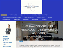 Tablet Screenshot of fernandezcrehuet.com